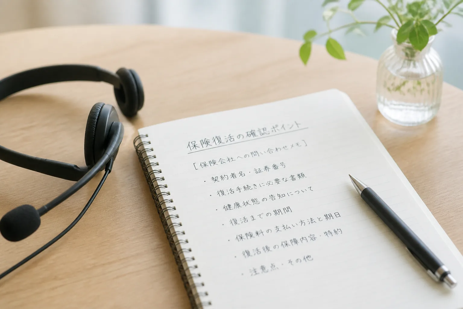 保険復活時の確認ポイント