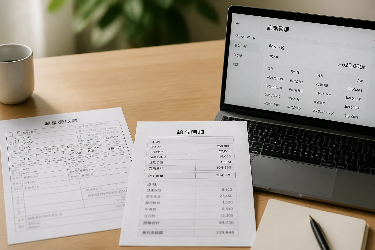 会社員の収入確認資料
