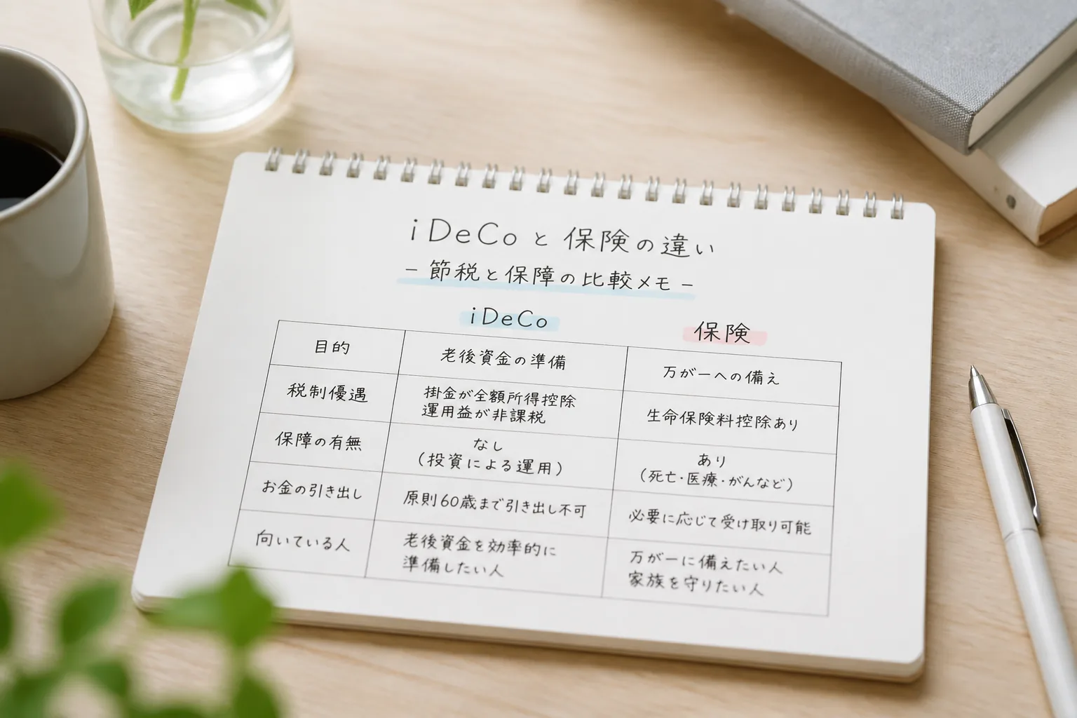 節税と保障の比較メモ