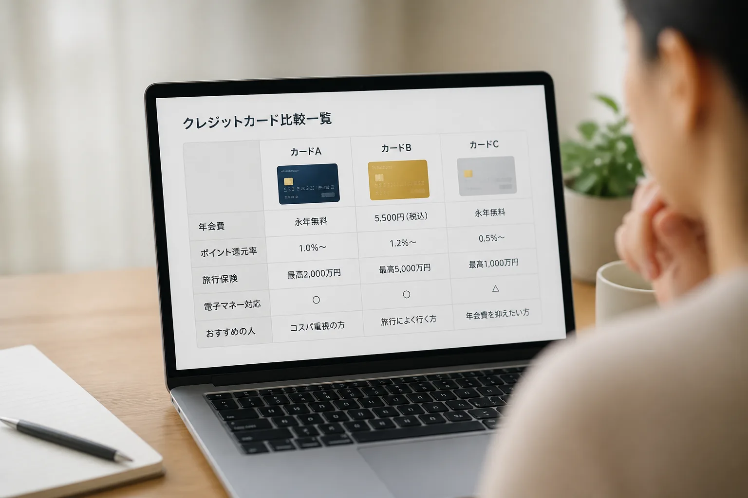 クレジットカード比較一覧