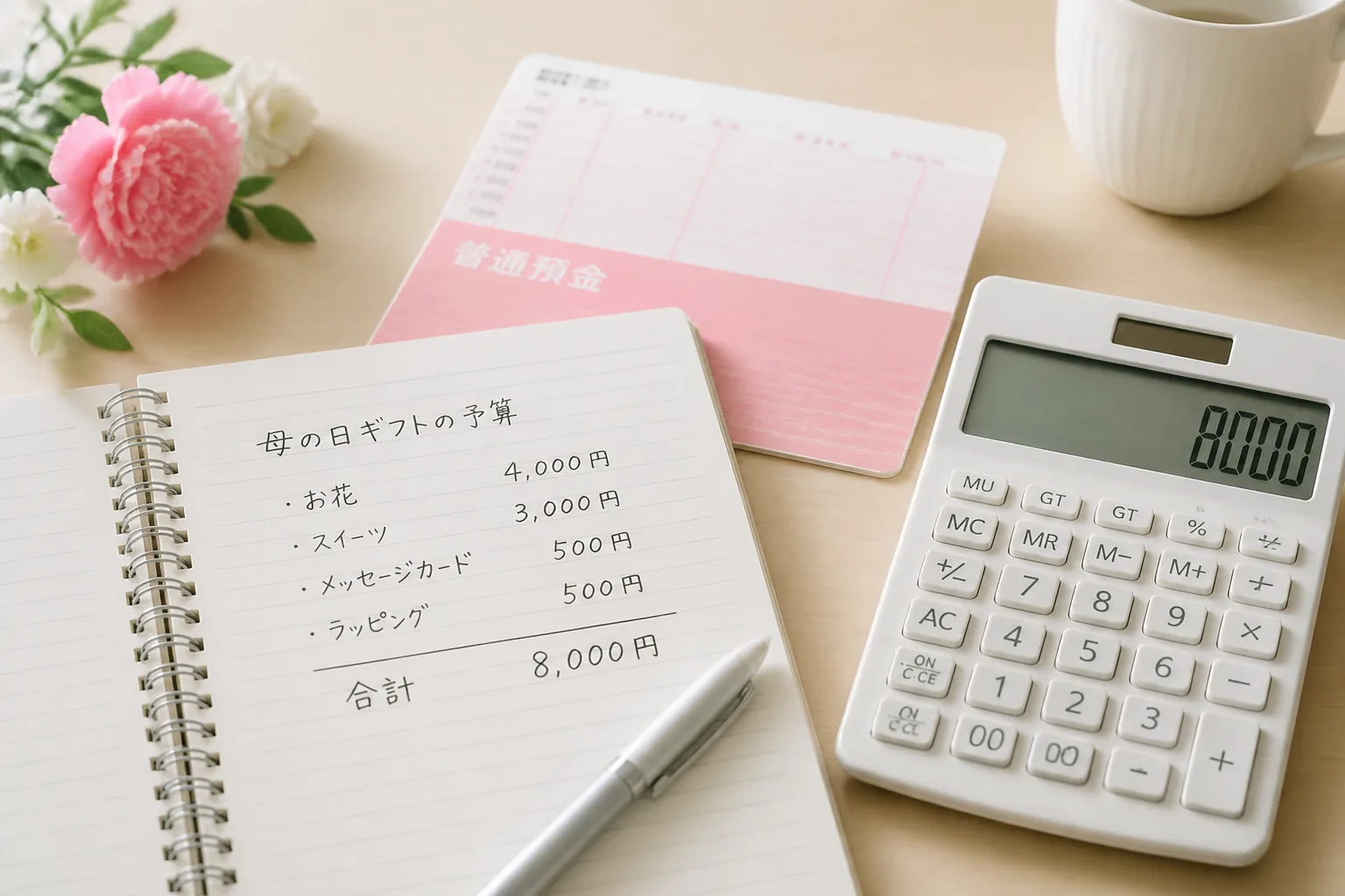母の日プレゼント資金の計画イメージ