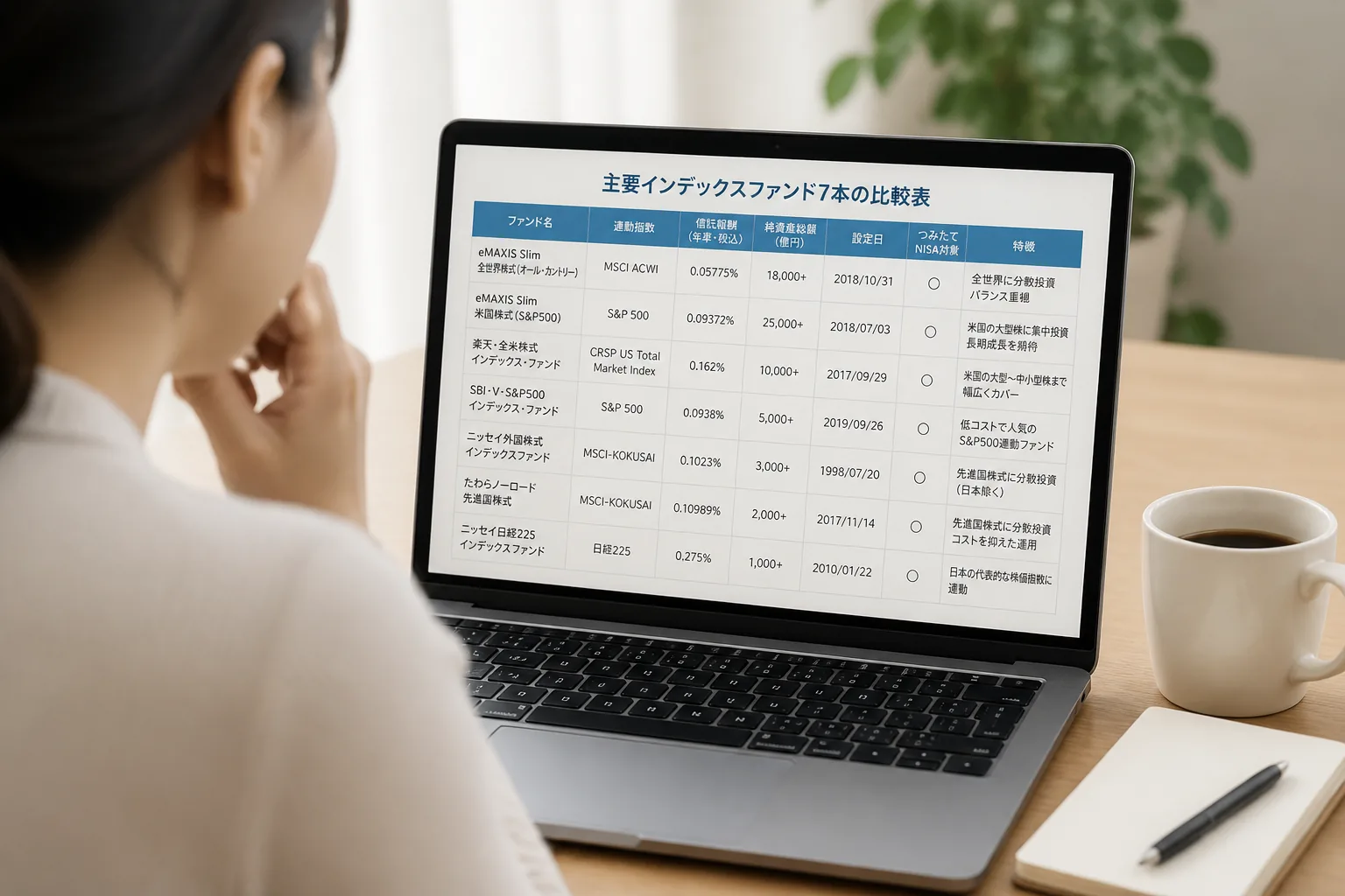 つみたてNISAおすすめ銘柄比較イメージ