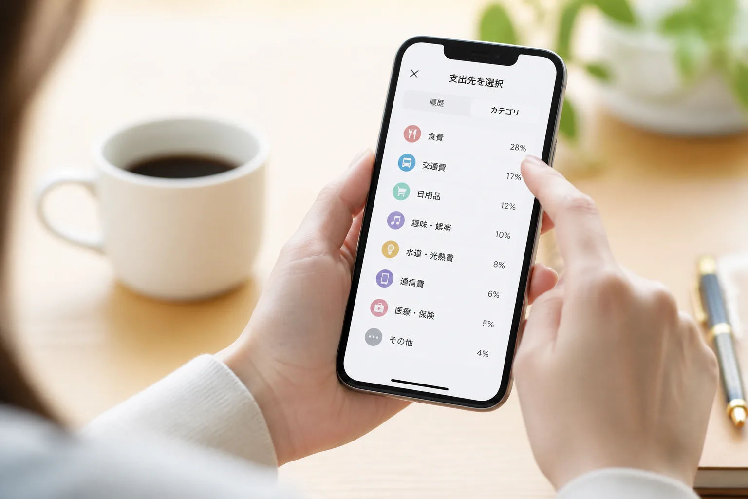 支出先からカードを選ぶイメージ