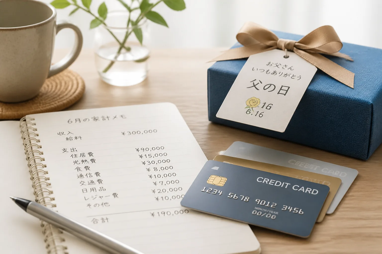 6月の出費とカード選びのイメージ