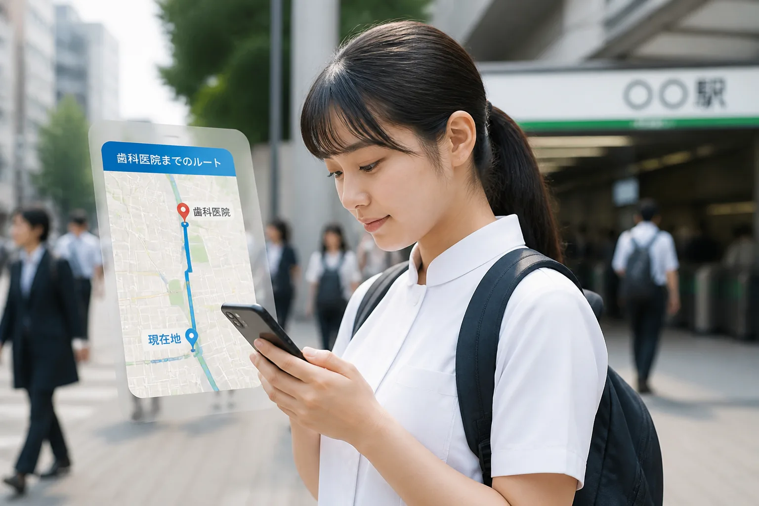 歯科実習の模擬出勤イメージ