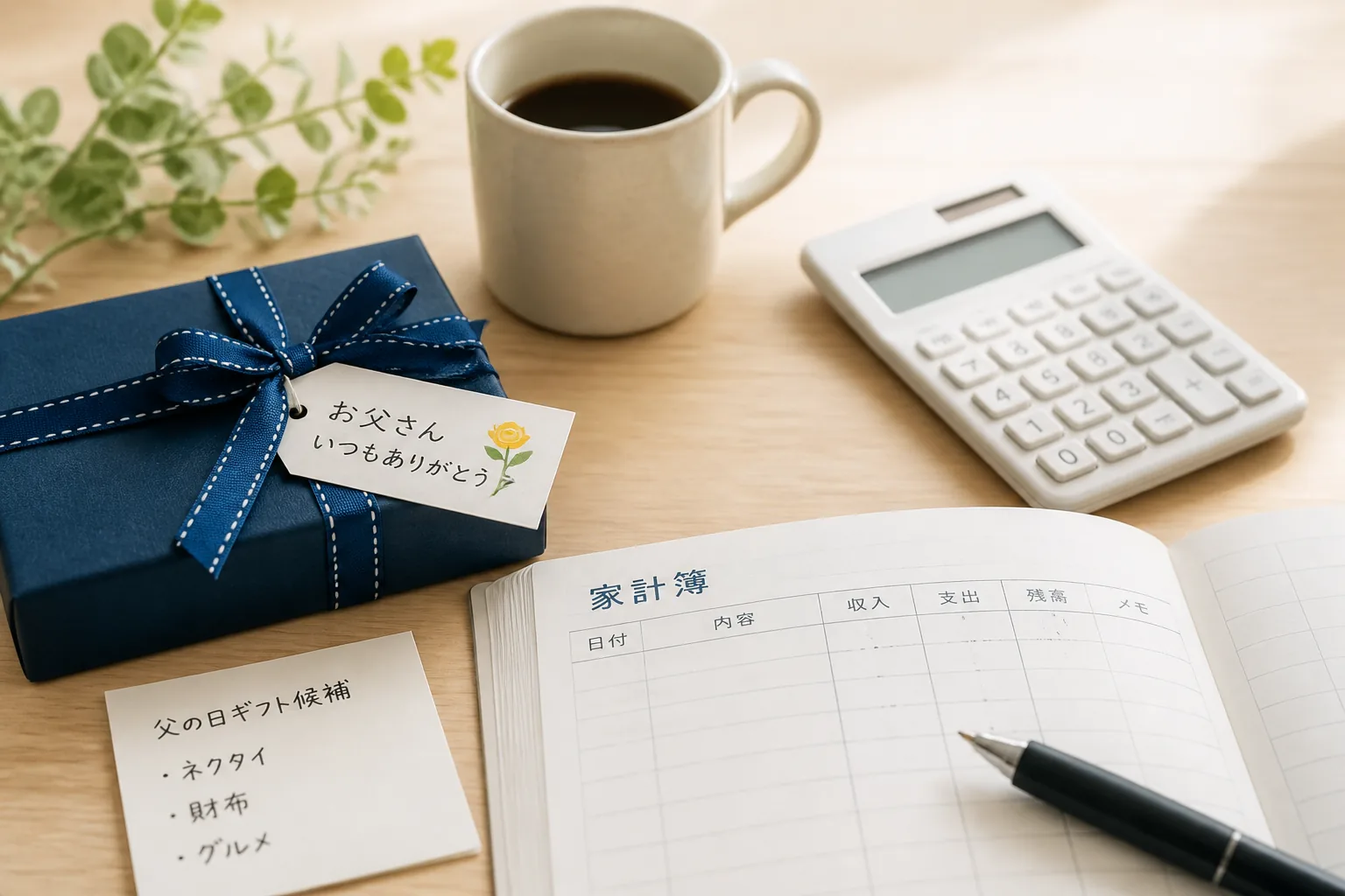 父の日前に家計を見直すイメージ