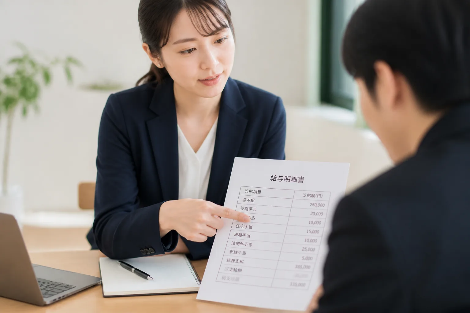 会社員の給与内訳チェック