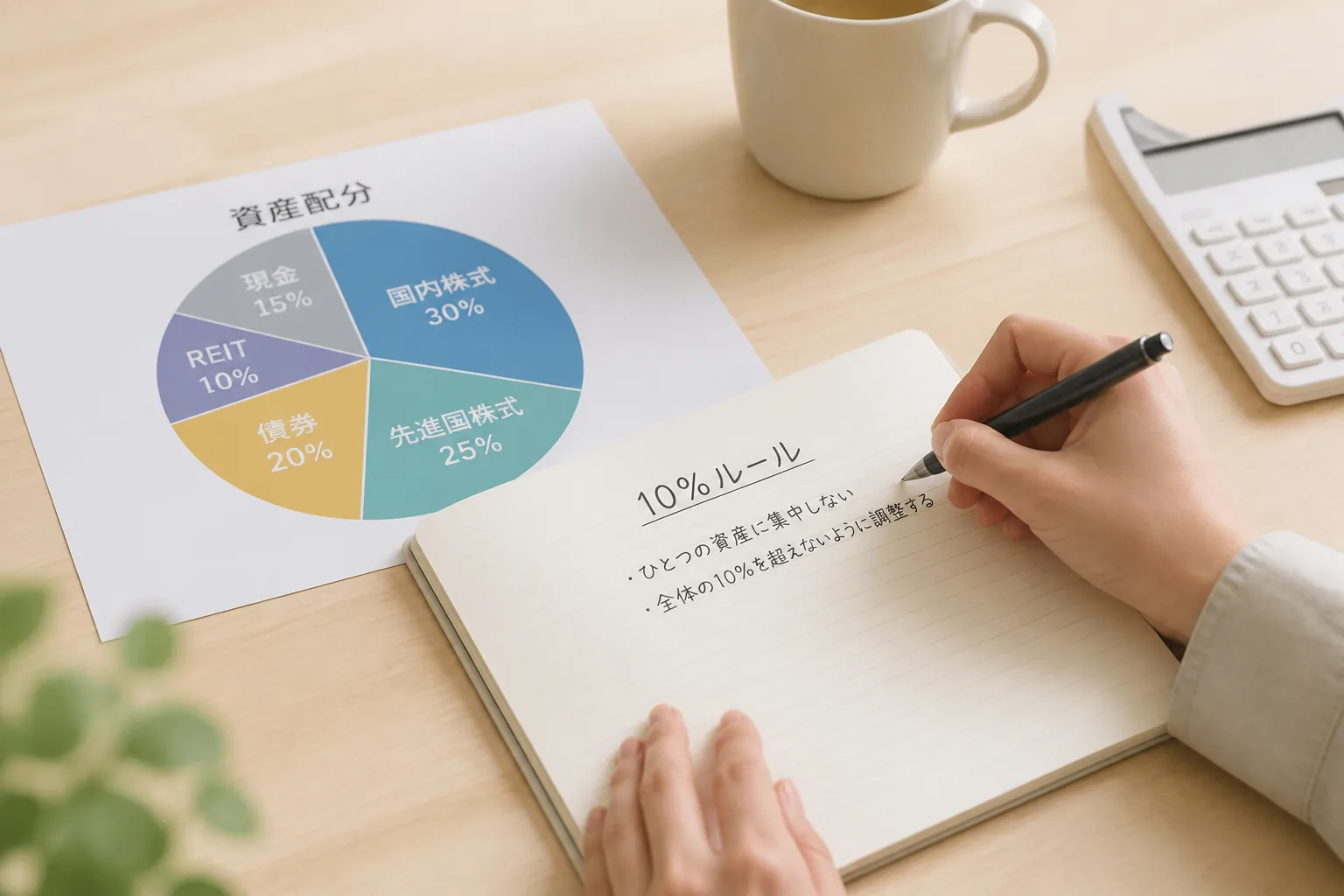 投資配分を決めるイメージ