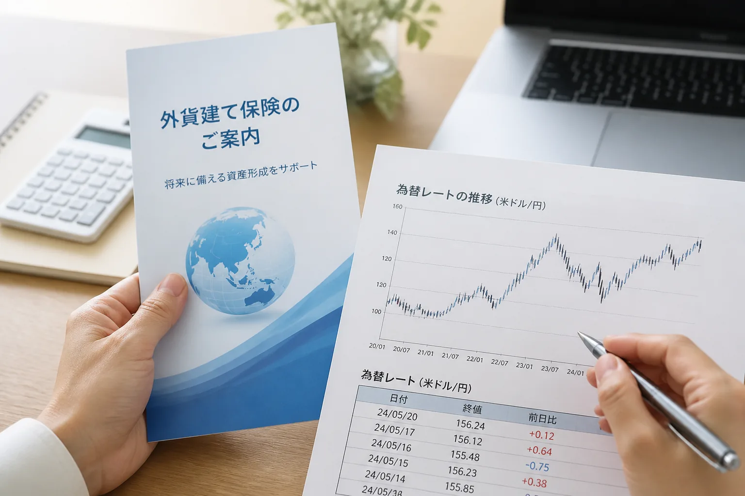 外貨建て保険リスク確認イメージ
