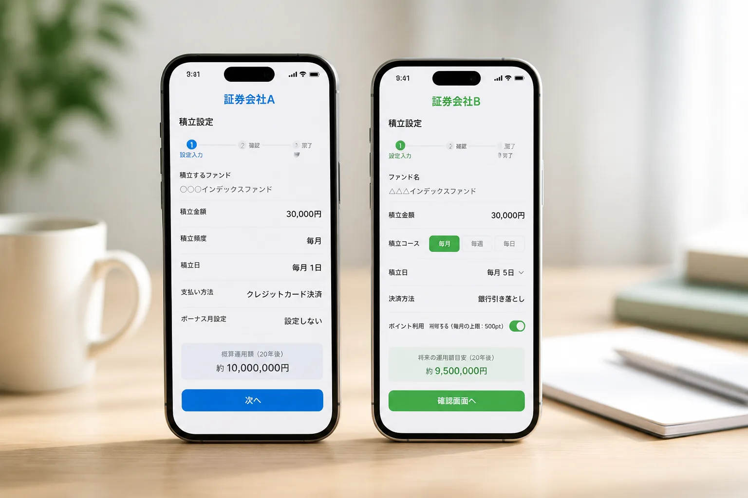 証券会社アプリ比較イメージ