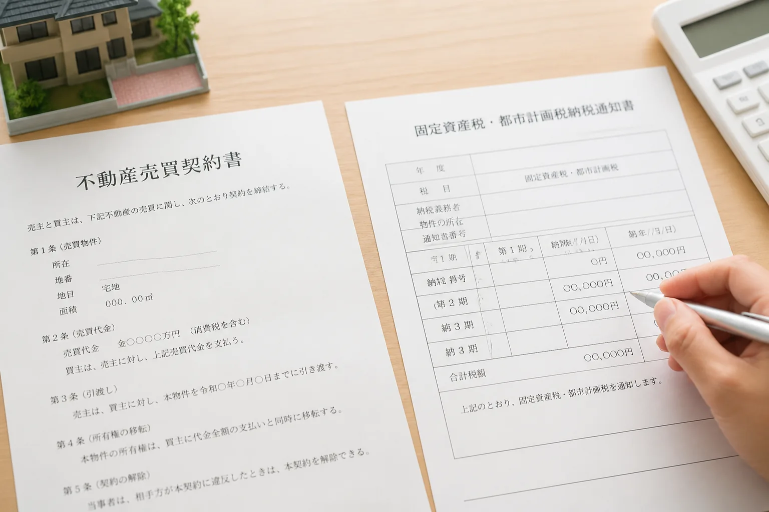 不動産税金の確認書類