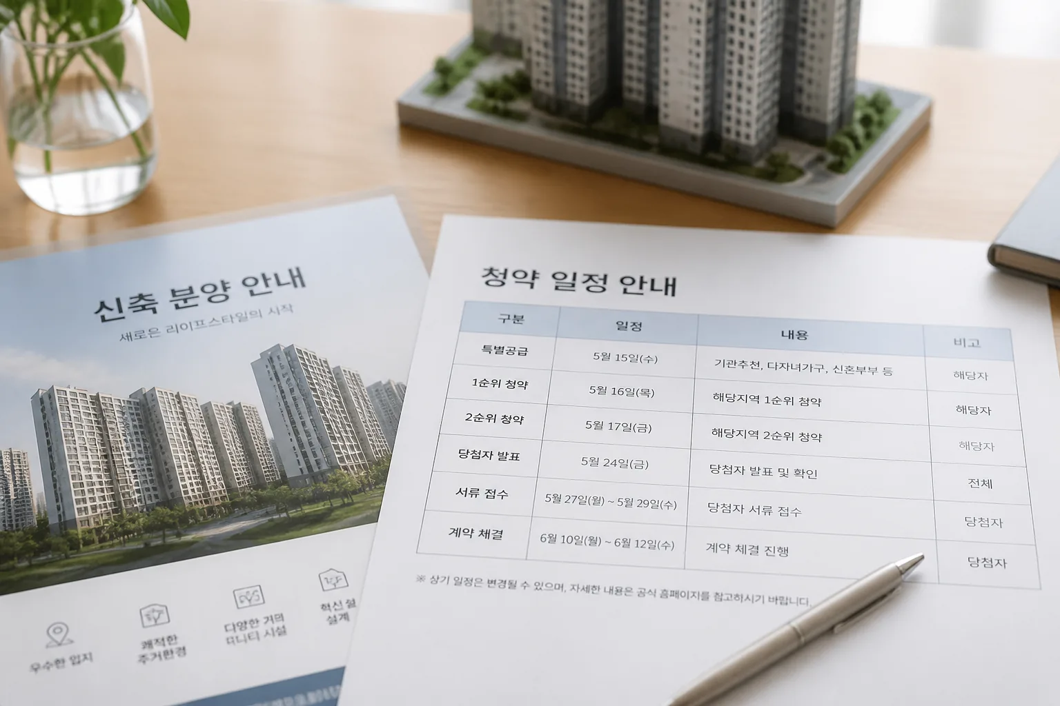 韓国住宅請約の情報整理イメージ