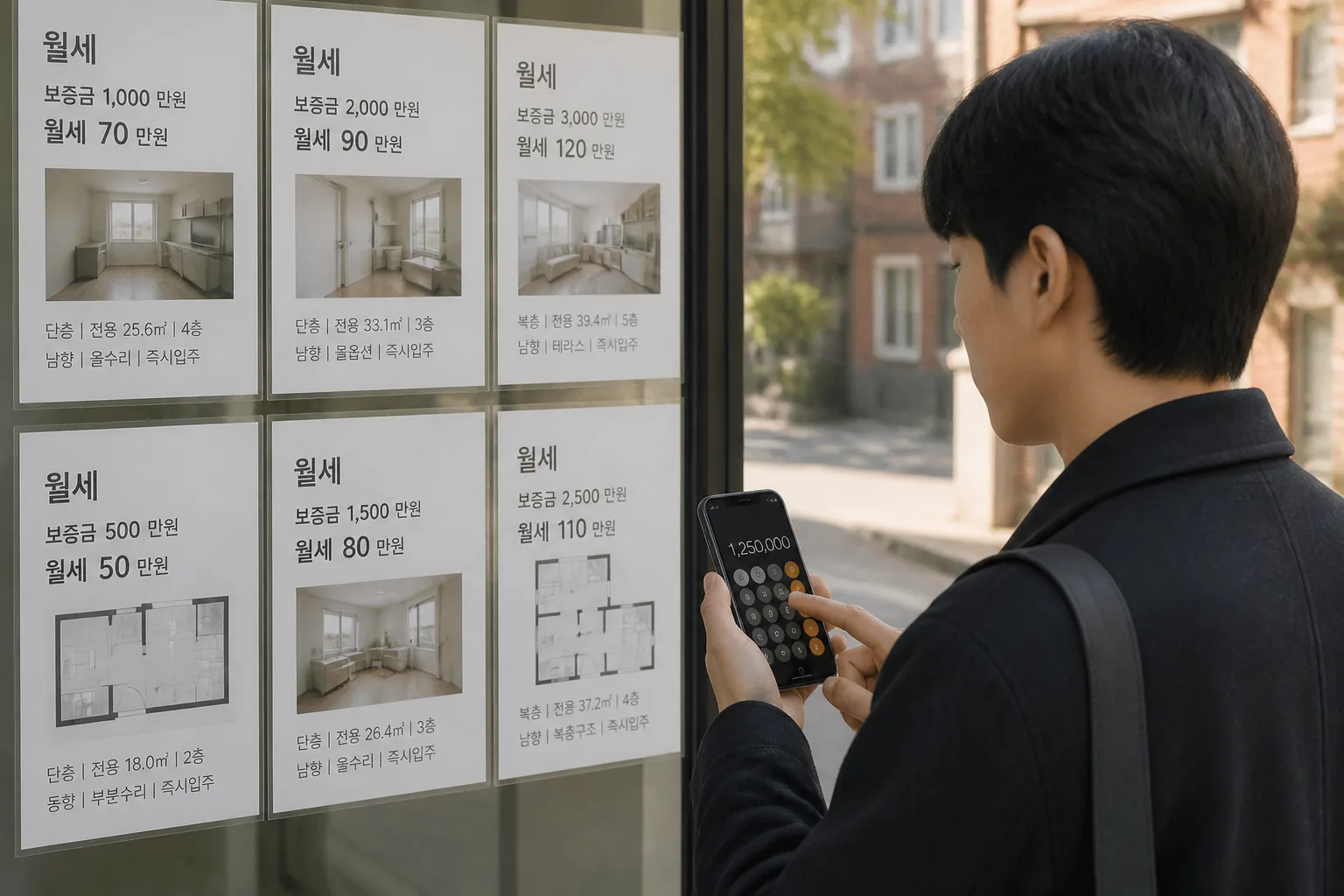 月세控除の金額を試算するイメージ